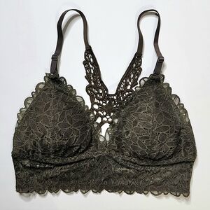 Olive Green Lace Bralatte